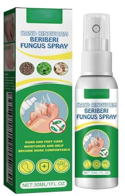 Spray para hongos en las manos y el pie de atleta - Fórmula herbal natural | Alivia seis síntomas principales de manos y pies (picazón, mal olor, sequedad, ampollas, descamación y queratinización)