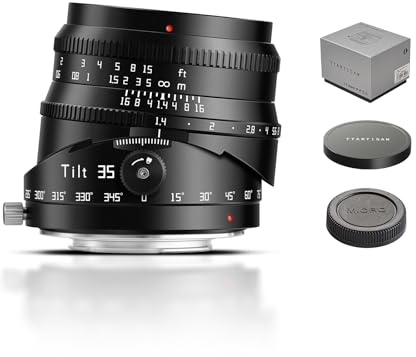 TTARTISAN Tilt APS-C 35mm f/1.4 Obiettivo per Canon RF Mount Obiettivo con messa a fuoco manuale e inclinazione (RF-Mount)