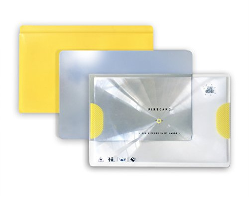 Solar Brother Adventure Kit mit Solar-Feueranzünder und Brandmalbrenner, Morsecode, FIRECARD Feueranzünder, S.REFLECT-Spiegel, gelbe Schutzhülle