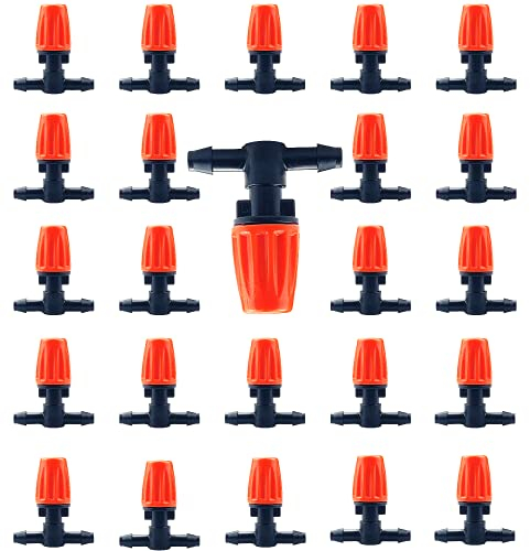 Rociador de Boquilla Ajustable Con Boca Plana 4/7 Para Sistema de Riego por Goteo y Niebla - Kit de Pulverización