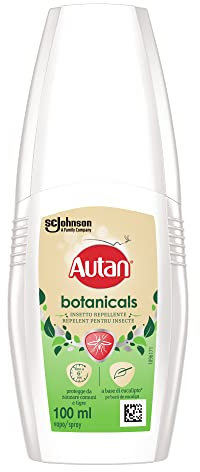 Autan Botanicals Vapo, Insetto Repellente e Antizanzare a Base di Olio di Eucalipto, 1 Confezione da 100 ml