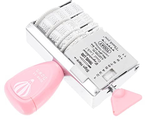 MAGICLULU Rollknopfstempel für Handkonto Nützlicher Datumstextstempel für Karten
