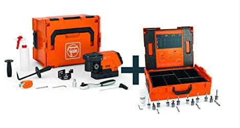 Fein KBC 36 MAGFORCE Machinery-Set 3/4 in Weldon (sehr kleine Kernbohrmaschine mit Re-/Li-Lauf, perfekt für den Maschinen- und Werkzeugmaschinenbau) 72732363000