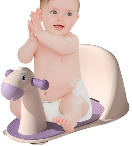 Asiento de baño para bebés, bañeras para niños pequeños, silla de ducha para bebé, silla portátil, asiento de baño para bebé compacto con ultrafuerte, asiento acolchado antideslizante