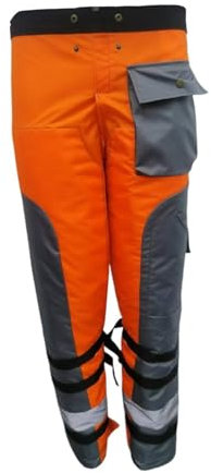 Baoblaze Chainsaw Chaps Chainsaw Pants Apron Adjustable Waistwand Multifunctional Logging Worker Orange Gifts Workers 9 Layer, M