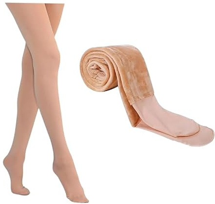 LEOINAER Medias Térmicas para Mujer con Forro Polar, Medias Reductoras de Invierno, Mallas Transparentes y de Alta Cintura, Leggings Falsos, 200g de Aislamiento, Cómodas y Resistentes