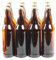 GOLDBEARUK Bouteilles de bière en Verre Brun avec Bouchon dorés - Paquet de 12 - Homebrew (650 ML)