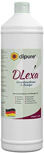 dipure® DLexa - Detergente antiodore e detergente, flacone da 1 litro (detergente enzimatico, detergente per tappeti, detergente per tappezzeria, rimuove urina, sporco, moda, latte)