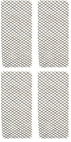 Selections Expanding Willow Trellis for Climbing Garden Plants (90cm wide) - Pack of 4
