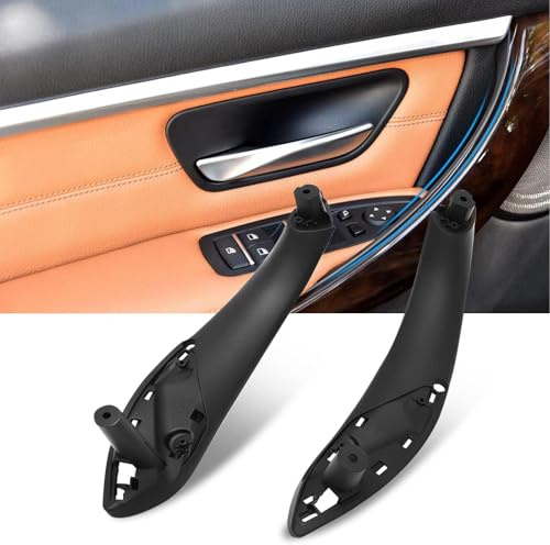 Sucxyor 2 stycken kompatibla med bmw 3-serien F30 F31 F34 F80 (2012–2018) dörrhandtag inre 4-serien F32 F33 F36 F82 F83(2014–2017) dörrhandtag vänster höger innerhandtag – svart