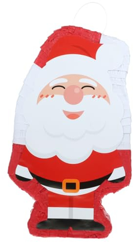 jojofuny Santa Clause Pinata Decorative Candy-filled Party for Christmas Celebrations Unique Photo Prop for Holiday Gatherings Fun Entertainment for Themed Parties