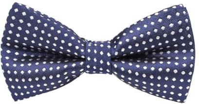 yuwqqoajv Cravatte a pois classiche per bambini, adattabili universalmente ad ampie applicazioni Papillon pre-annodato a pois compatto e leggero per ragazze e ragazzi, Blu scuro