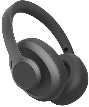 Fresh 'n Rebel Clam Blaze Casque Bluetooth Supra Auriculaire avec 80h d'autonomie, Microphone ENC, Réduction du Bruit du Vent, sans Fil, Charge Rapide, Multipoint Bluetooth (Noir)