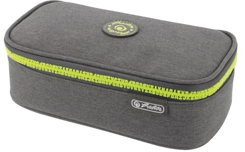 Herlitz Faulenzer Beatbox, Grey/Yellow, 1 Stück