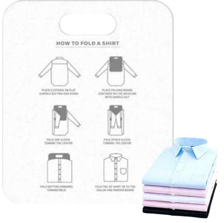 Tabla de carpetas para camisas – Organizador de ropa sostenible