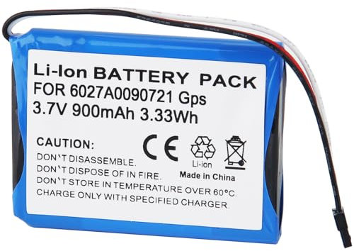 CHUNGAILPS Ersatzakku 6027A0090721.Ersatzakku für Tomtom Start 55/52,50/45.1EF0.017.03.1ET0.052.09.4EF00.4EF0.017.00 Navigationsgerät-NAV-Akku (900 mAh, 3,7 V, Li-Ion)