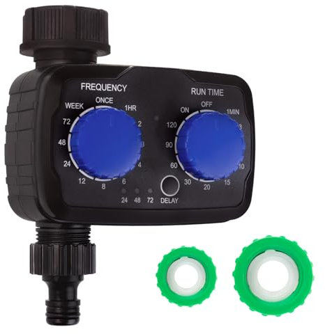 Green Blue Dispositivo di controllo elettronico dell'irrigazione, controllo preciso per l'irrigazione del giardino, frequenza e durata di irrigazione regolabili, funzionamento a batteria, IP55