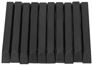 10 st piano svart nyckel ABS knappsats - matt instrumenttillbehör för utbyte