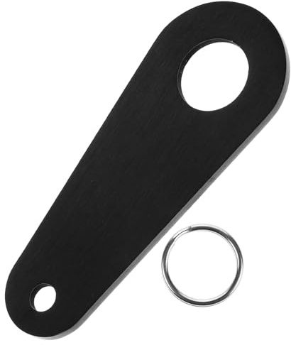 LIFKOME Soporte Para Timbre De Motocicleta Colgante Negro b Llavero Sencillo Cascabel Compatible Todos Los Modelos Para Uso Conducción y Decoración