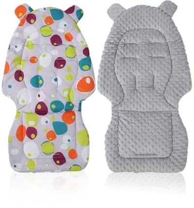 FUGLUS 1 Pcs Reductor de asiento para bebé recién nacido, uso para portabebés, cojín suave para portabebés, cómodo y transpirable, cojín para asiento de coche para cochecito, silla de coche (gris)
