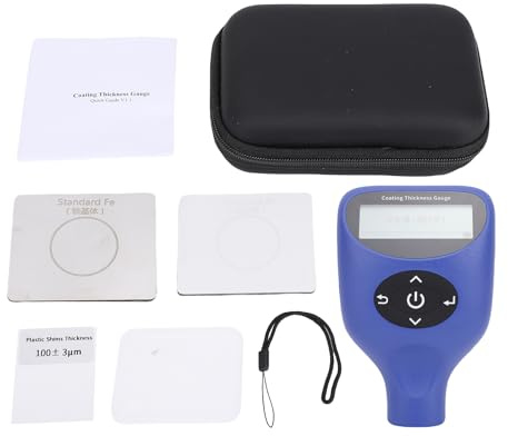 Paint Thickness Meter High Accuracy Auto Coating Tester Digital Paint Measurement Tool for Automotive Inspection ABS Material 14x10x6cm