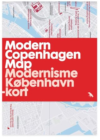 Modern Copenhagen Map / Modernisme København -kort: Guide to Modern architecture in Copenhagen