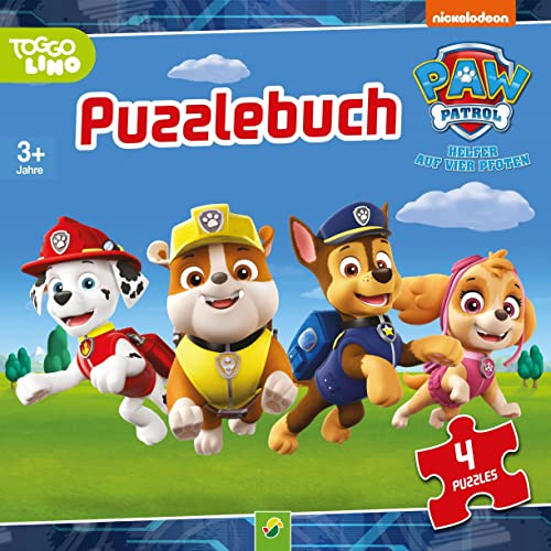 Puzzlebuch Paw Patrol - Helfer auf vier Pfoten: Mit 4 Puzzles mit je 12 Teilen für Kinder ab 3 Jahren