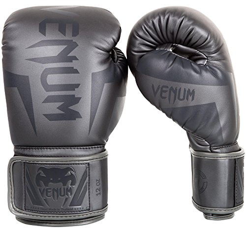 Venum Guantes de Boxeo Elite - Gris/Gris - 14-Ounce