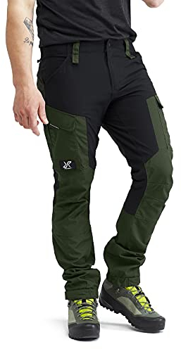 RevolutionRace Herren RVRC GP Pants, Hose zum Wandern und für viele Outdoor-Aktivitäten, Forest Green, L