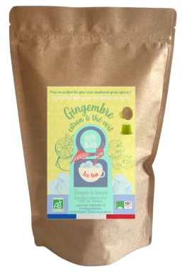 CAPSUL&BIO Thé Glacé Citron Gingembre et Thé vert - 20 Capsules Biodégradables - Compatibles avec les machines Nesspresso - 100% Végétales - Rapide et sain - Fabrication Française