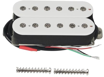FLEOR Gitarr humbucker-pickuper dubbel spole hals pickup för elgitarr pickuper vit