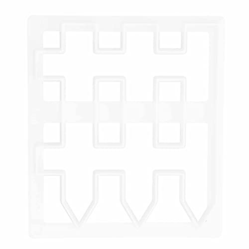 Stampo da Taglio per Stampa di Recinzione per Torte, Taglierino per Biscotti in Plastica per Fondente Fai da Te, Pasta di Gomma, Argilla Polimerica, Decorazione del Bordo della