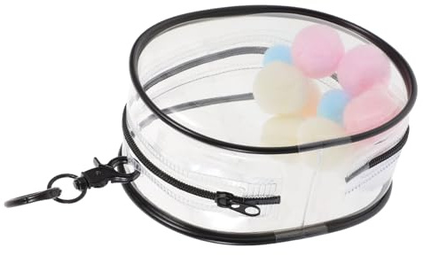 TOYANDONA Bolsa de Transporte para Muñecas PVC Transparente Negra