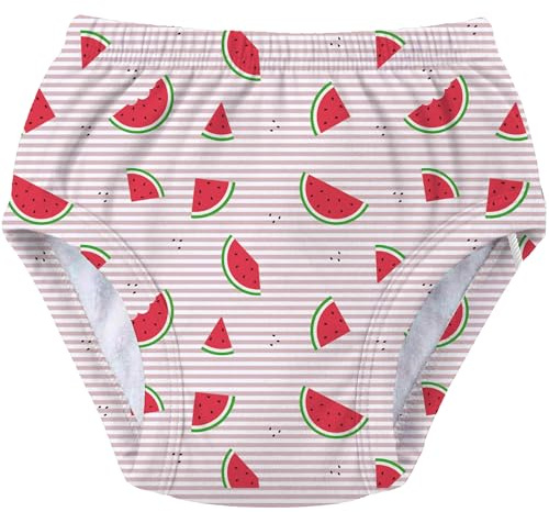 KIKIDO Calzones de Entrenamiento - Talla S (7-10 kg) - Pantalones de Entrenamiento Absorbentes para Bebés de 12 a 18 Meses - Ropa Interior Impermeable de Algodón - Sandías