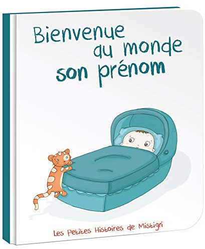 I bambini Roy – Benvenuto al mondo nome – Libro personalizzabile a nome del bambino – idea regalo – 0 – 3 anni – Copertina e pagine cartonate – 15 x 17 cm – 22 pagine – Made in France