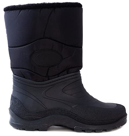 Toocool - Botas de esquí para hombre y mujer, acolchadas, impermeables, cálidas, unisex, para esquí, Negro , 44 EU