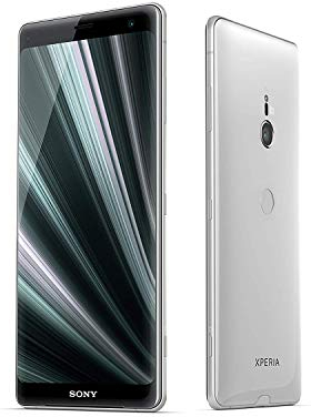 Sony Xperia XZ3 Smartphone 15,2 cm (6 Zoll) QHD+ HDR 18:9 OLED (Snapdragon 845, 4GB RAM, 64GB interner Speicher, 19MP Kamera, Android) - Deutsche Version (White Silver)
