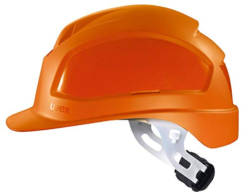 Uvex Pheos E-WR Casco de Seguridad - Casco de Trabajo Sin Ventilación para Electricistas - Naranja Naranja