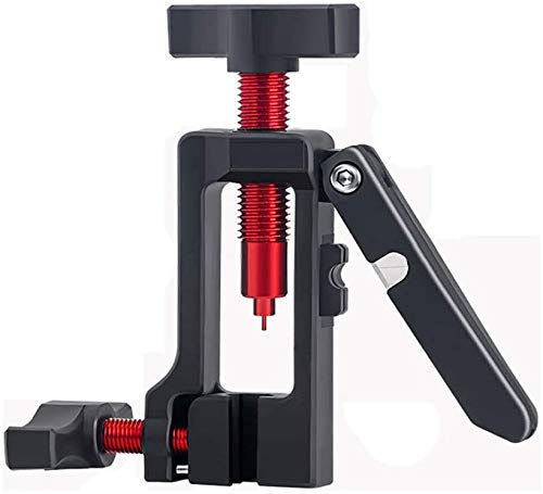 VOANZO Outils de réparation de vélo Coupe-Tube de vélo Outil d'insertion de Pilote d'aiguille T tête Outil d'installation d'aiguille d'huile de Plat d'huile pour vélo (Noir)