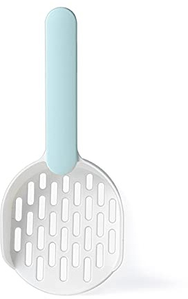 jiuzcare Paletta Lettiera Gatto Paletta per Lettiera per Gatti in Plastica 26cm Pala Setaccio per Lettiera con Manico Lungo per Lettiere per Gatti