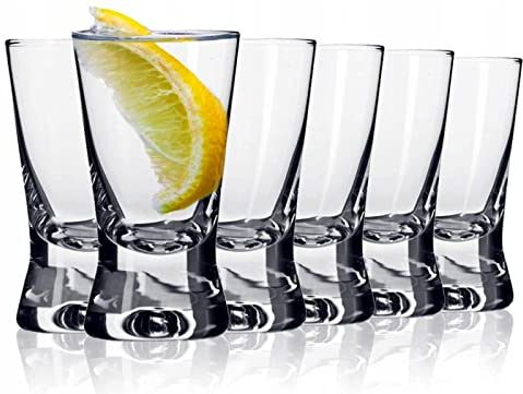 ZiVie®, Verres à shot 25ml/2.5cl | Pack de 6 verres à liqueur | Verre à vodka | Shooter verre, Parfait pour les fêtes et toutes les célébrations