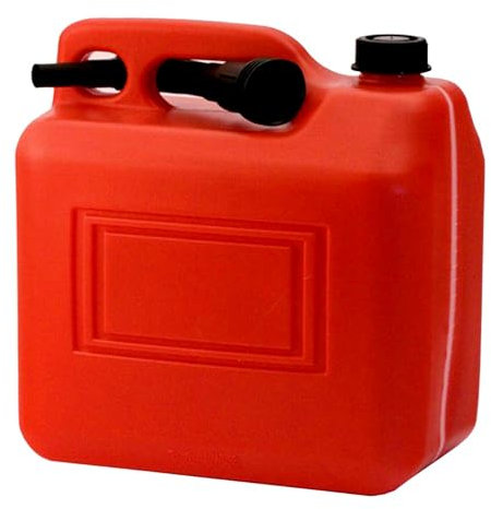 Unibos | Fuel Can 5 liters, PVC Red, UN Certification- All Types of Fuel