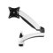 ZMQU Monitor Arm Desk Mount，Monitor Wall Mount for 15-32 inch Screens, Gas Spring Single Wall Mount Monitor Arm Holds up to 17.6lbs, VESA 75x75/100x100 mm(Svart)(Bianco)