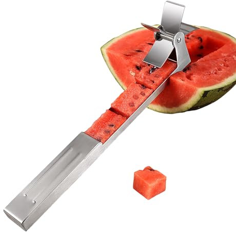 Vattenmelonskärare, verktygshjul för vattenmelon peeler, Cantaloupe Windmill Cutter - Cuber rostfritt stål gadget för ananas med en lätt affektiv design för spun förberedelse