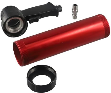 Pistolet à calfeutrer pneumatique avec cartouche de colle de 310 ml, corps en alliage d'aluminium et interrupteur de déclenchement pour construction, verre, cuisine et salle de bain