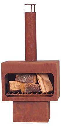 GARDENER Caminetto da giardino 201-1 non verniciato, 56 x 40 cm