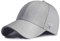 HASAGEI Baseball Cap Herren Damen Basecap Baseball Kappe Reine Farbe Baseboard Baseballkappe Cotton Cap für Tennis Golf Reisen (Grau)