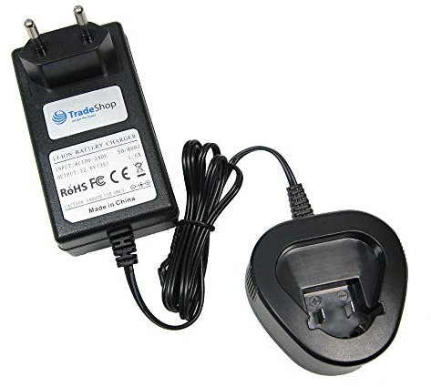 Trade-Shop 10.8V Li-Ion Akku-Ladegerät Schnellladegerät kompatibel mit Dremel 8200, 8200 Multi Max, 8220, 8300, 8300 Multi Max