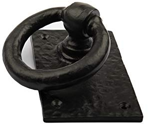 Heurtoir de porte en fonte Noir antique