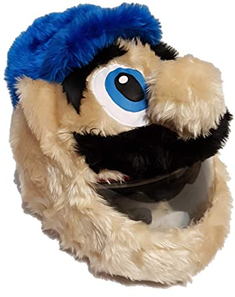 FunnyRiders Motorradhelm Überzug Plüsch - Motorrad Helm Überzug - Plüsch Helmüberzug Motorradhelm - Motorrad Zubehör Lustig - Motorradhelm Cover - Hergestellt In Polen Plüsch Helm Motorrad